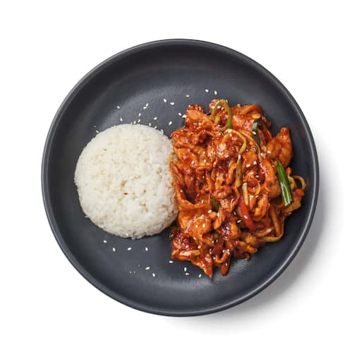 猪肉蔬菜盖饭